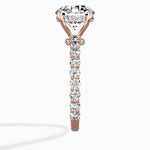 Pave Eternity Band Hidden Halo Ring Engagement Ring - The Better Diamonds