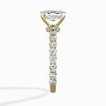 Pave Eternity Band Hidden Halo Ring Engagement Ring - The Better Diamonds