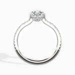 Pave Hidden Halo 1.74 ct Pear Engagement Ring in White Gold - The Better Diamonds