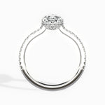 Pave Hidden Halo 1.74 ct Pear Engagement Ring in White Gold - The Better Diamonds