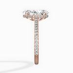 Pave Hidden Halo Engagement Ring - The Better Diamonds