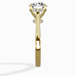 Petite Plain Band Solitaire Ring Engagement Ring - The Better Diamonds