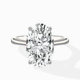 Petite Plain Band Solitaire Ring Engagement Ring - The Better Diamonds