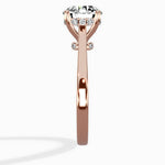 Petite Plain Band Solitaire Ring Engagement Ring - The Better Diamonds