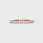 Medium Classic Pave Wedding Band in Rose Gold