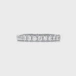 Grande Classic Pave Wedding Band in White Gold