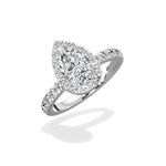 Romantic Halo Engagement Ring - The Better Diamonds