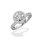 Romantic Halo Engagement Ring - The Better Diamonds