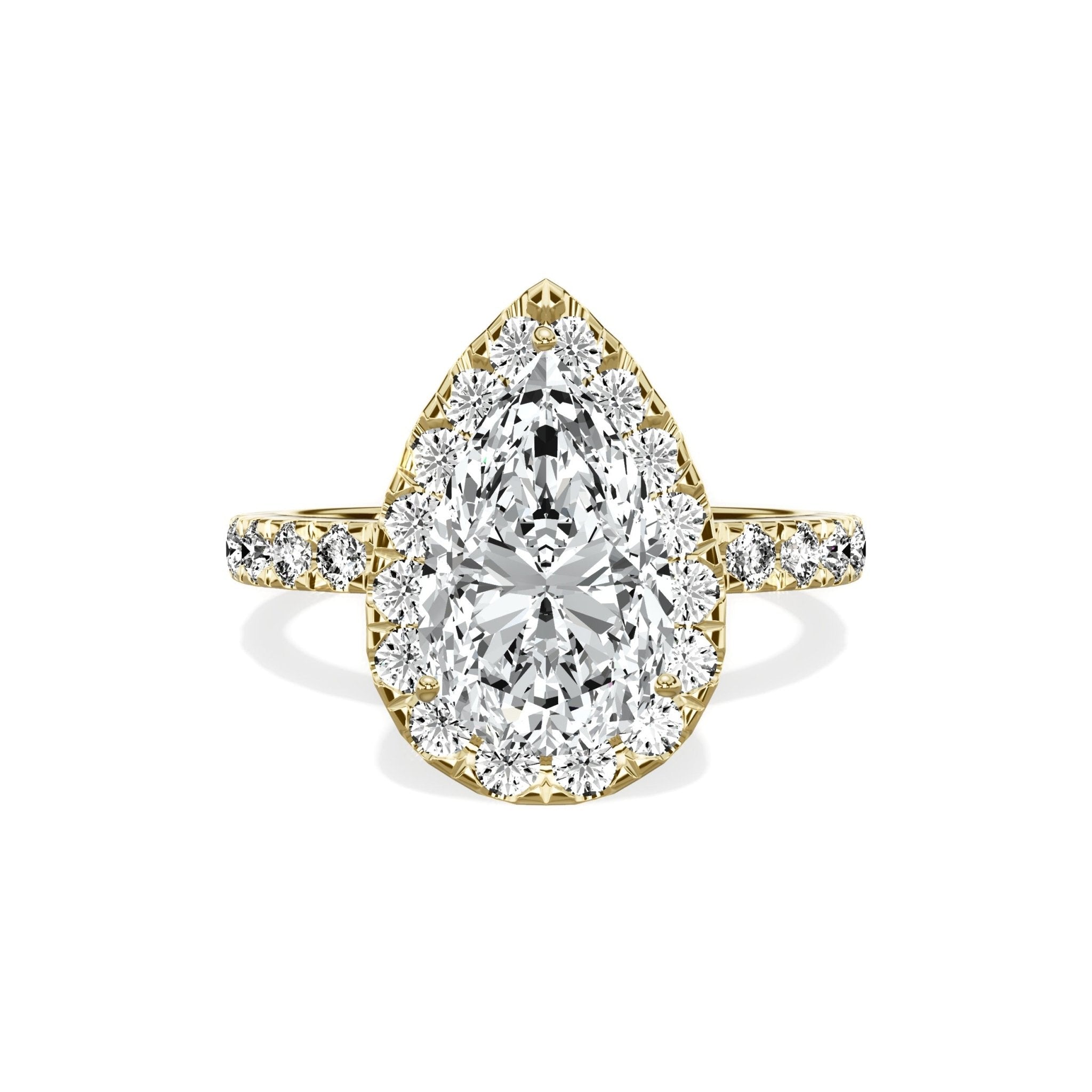 Romantic Halo Engagement Ring - The Better Diamonds