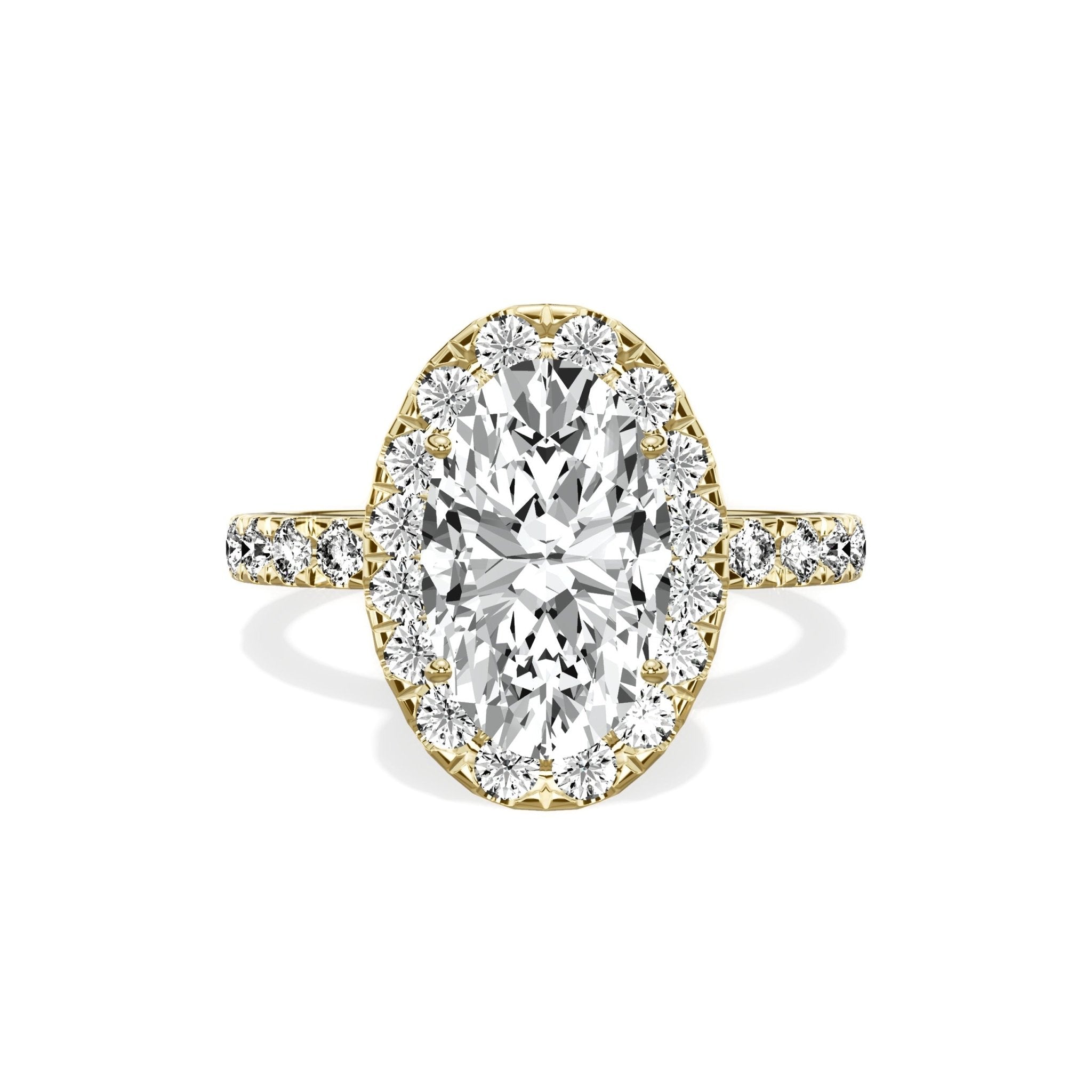 Romantic Halo Engagement Ring - The Better Diamonds