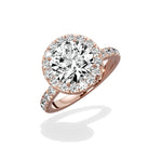 Romantic Halo Engagement Ring - The Better Diamonds