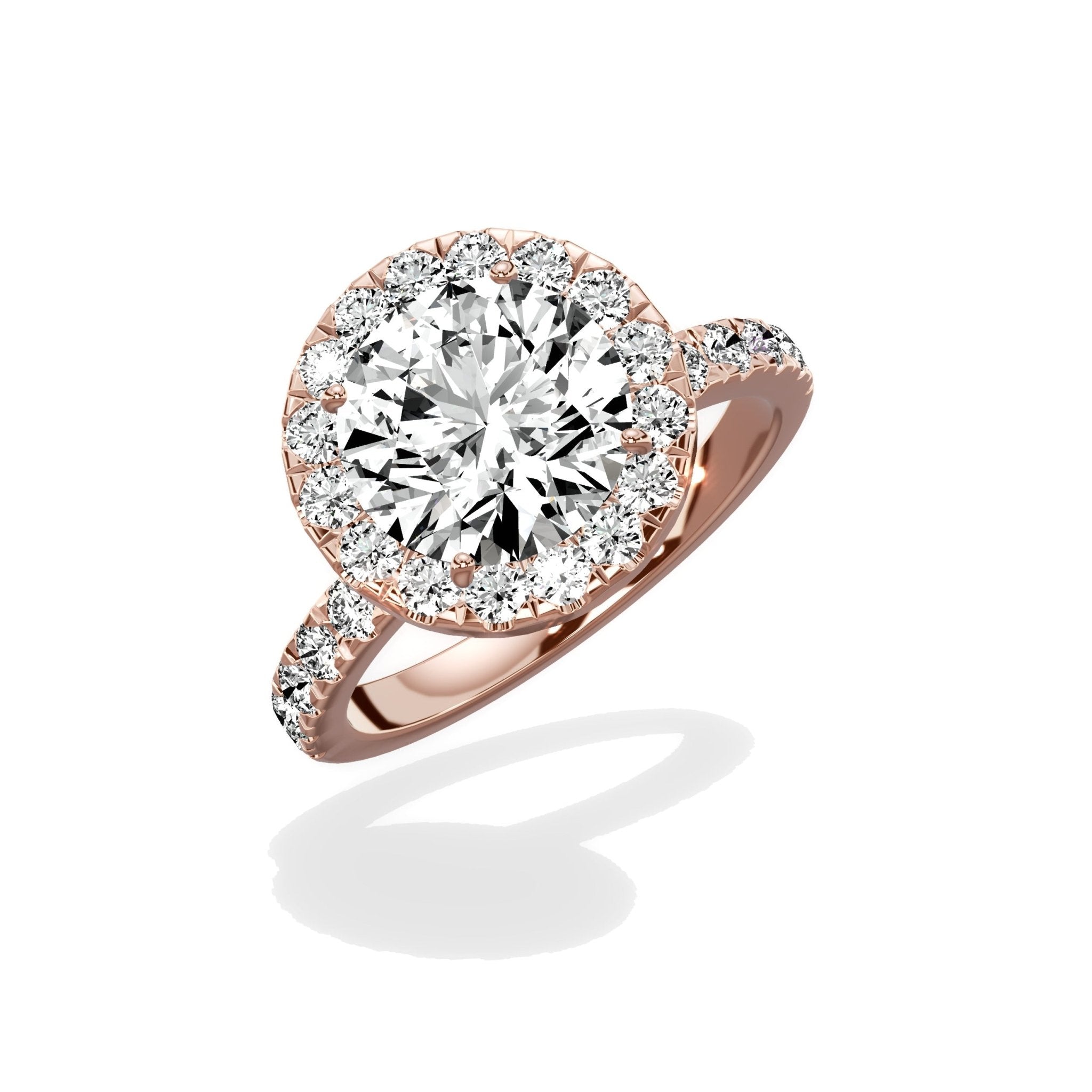 Romantic Halo Engagement Ring - The Better Diamonds