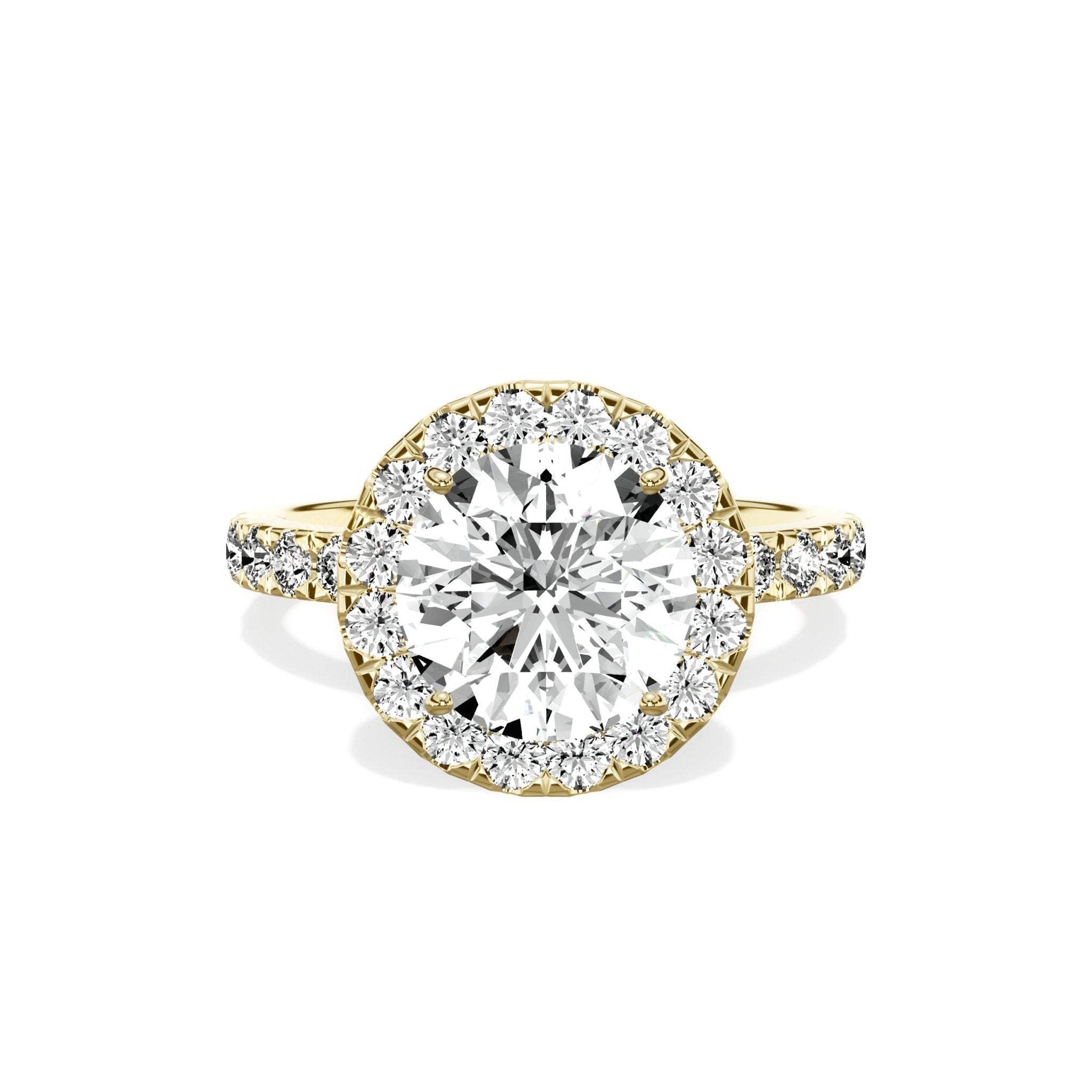 Romantic Halo Engagement Ring - The Better Diamonds