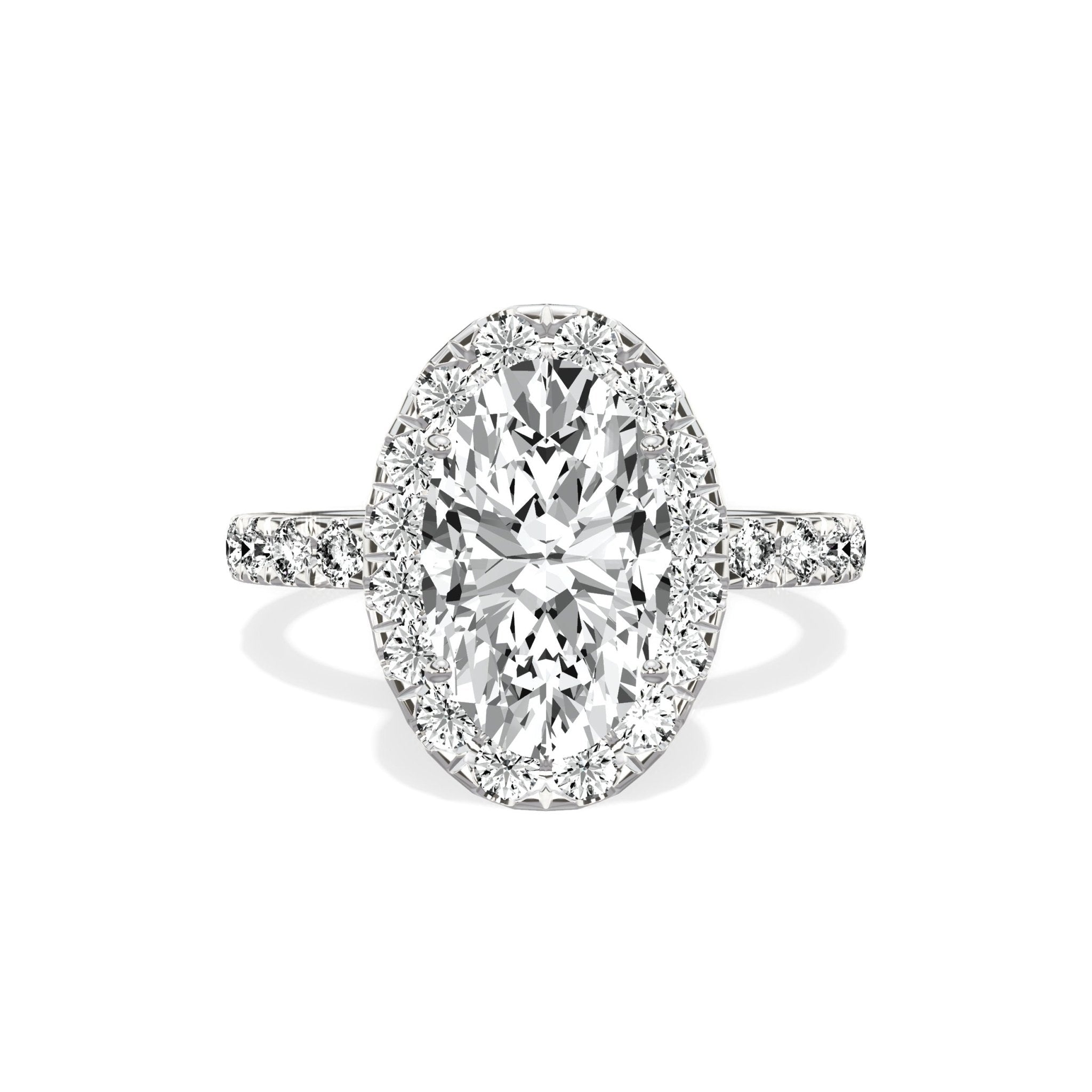 Romantic Halo Engagement Ring - The Better Diamonds