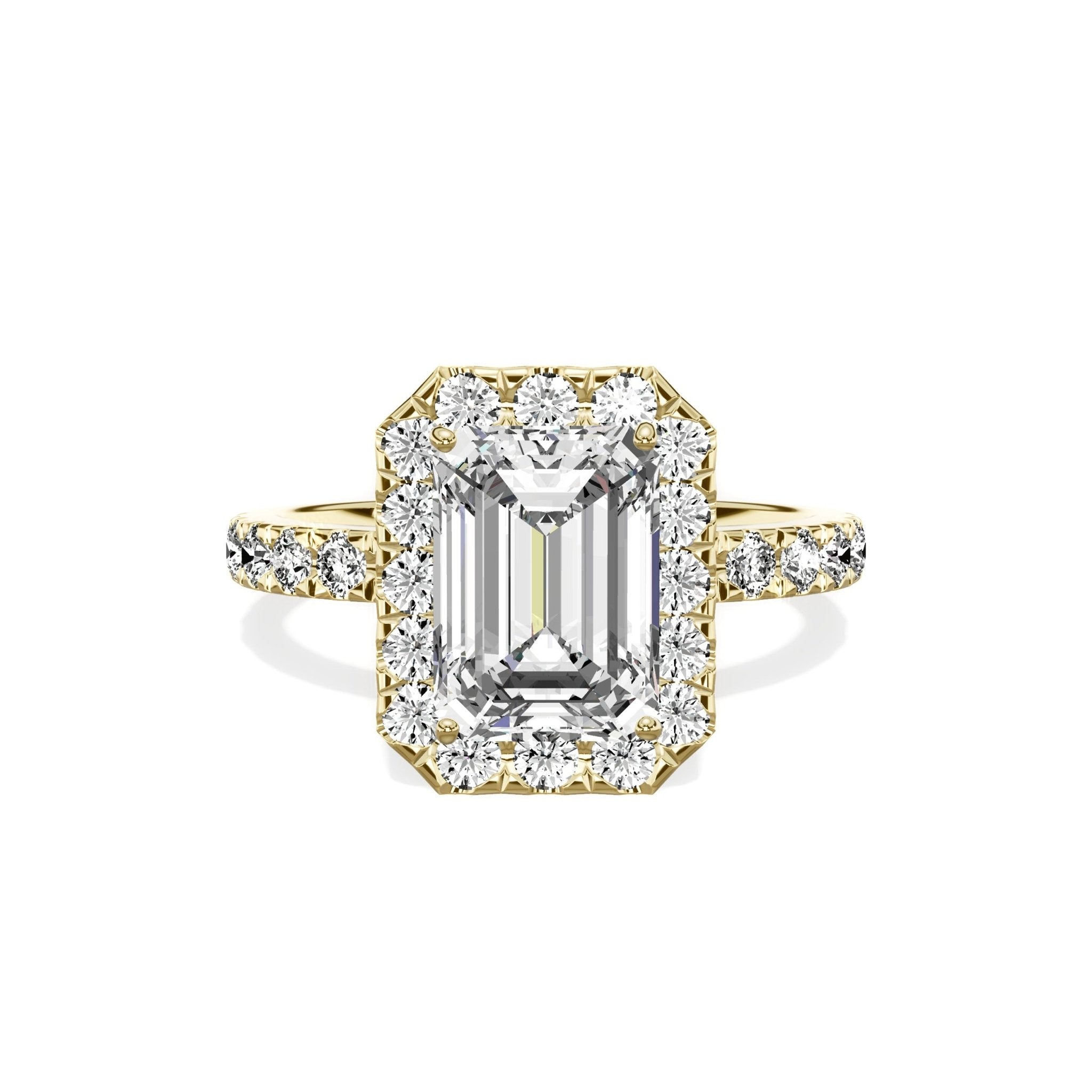 Romantic Halo Engagement Ring - The Better Diamonds