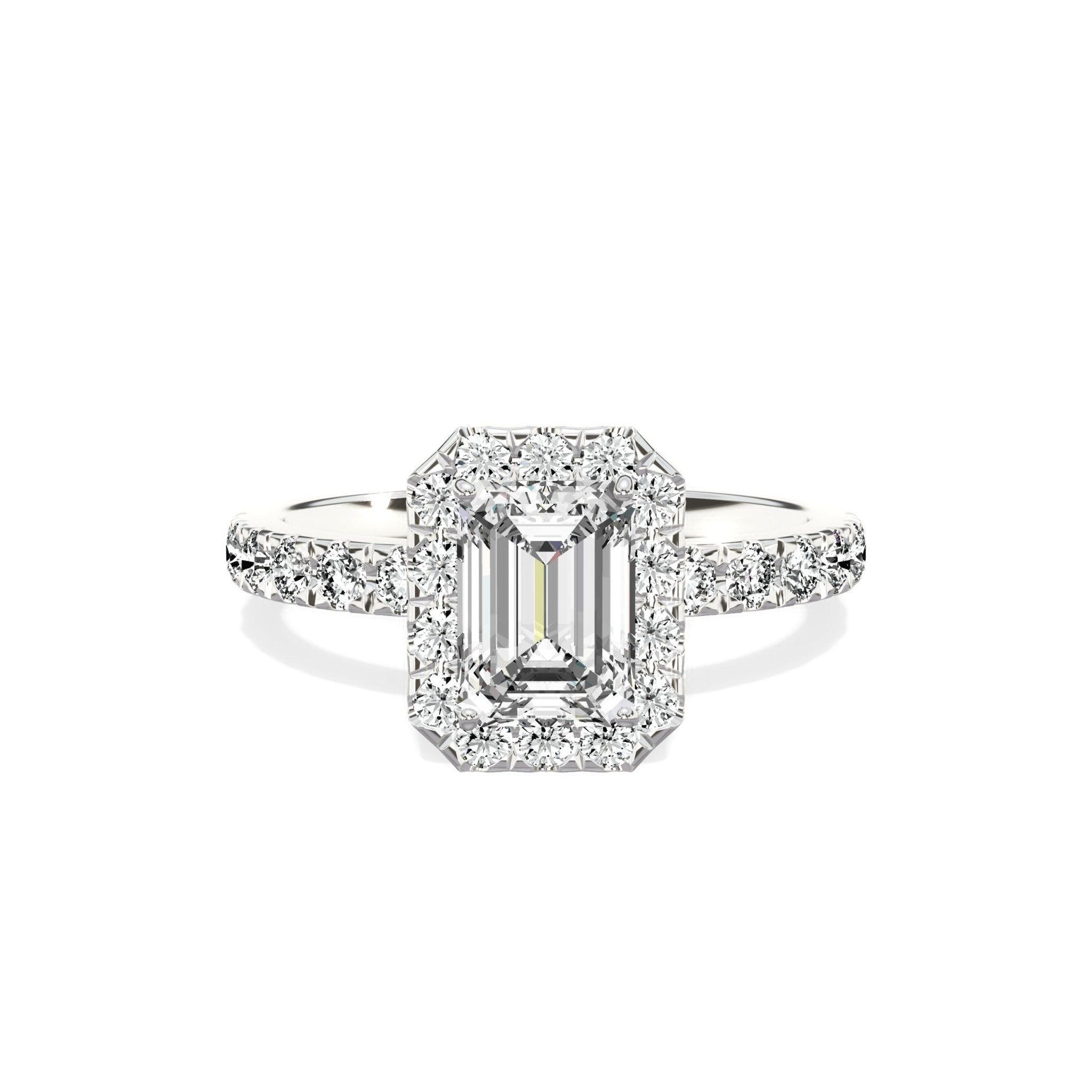 Romantic Halo Engagement Ring - The Better Diamonds
