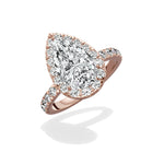 Romantic Halo Engagement Ring - The Better Diamonds