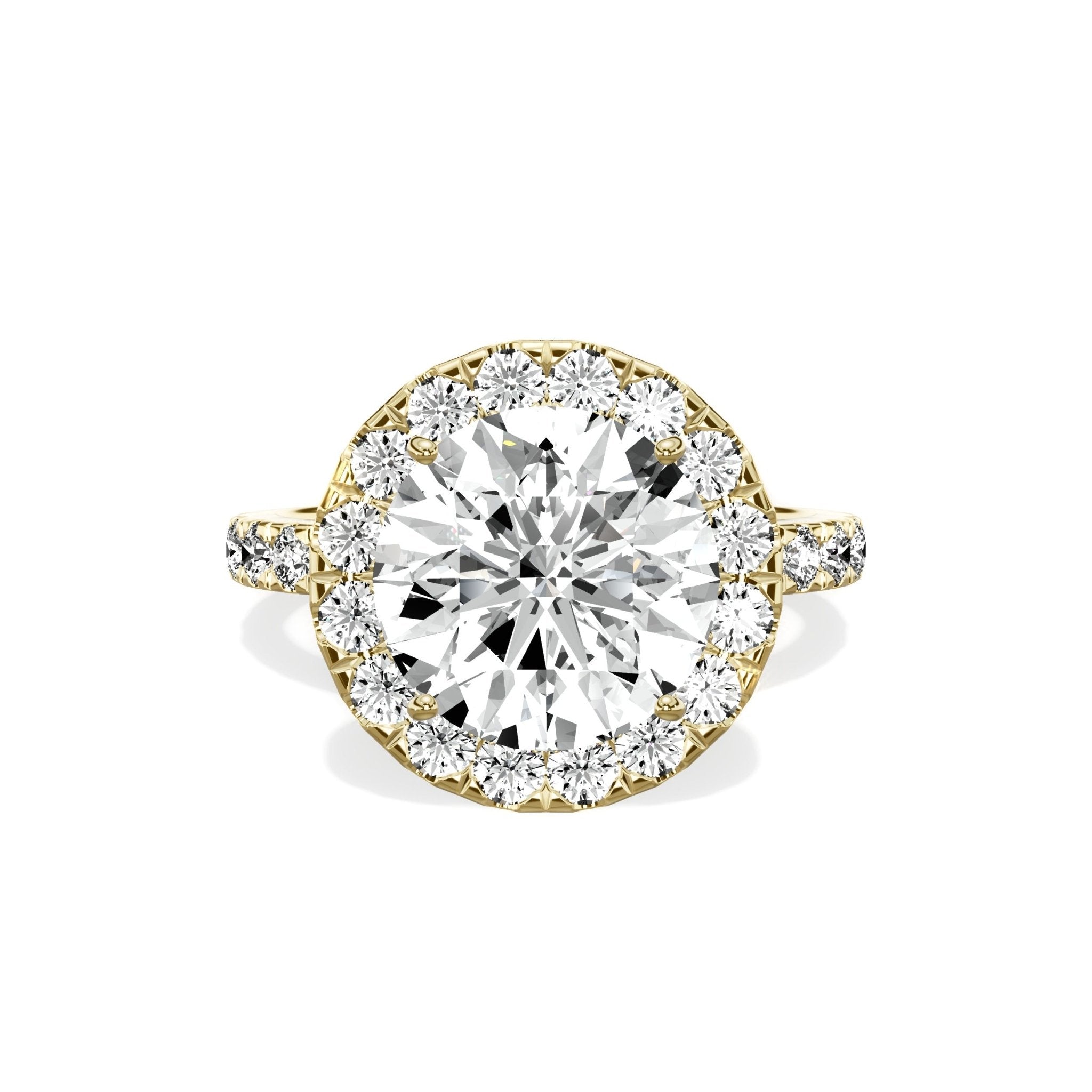 Romantic Halo Engagement Ring - The Better Diamonds