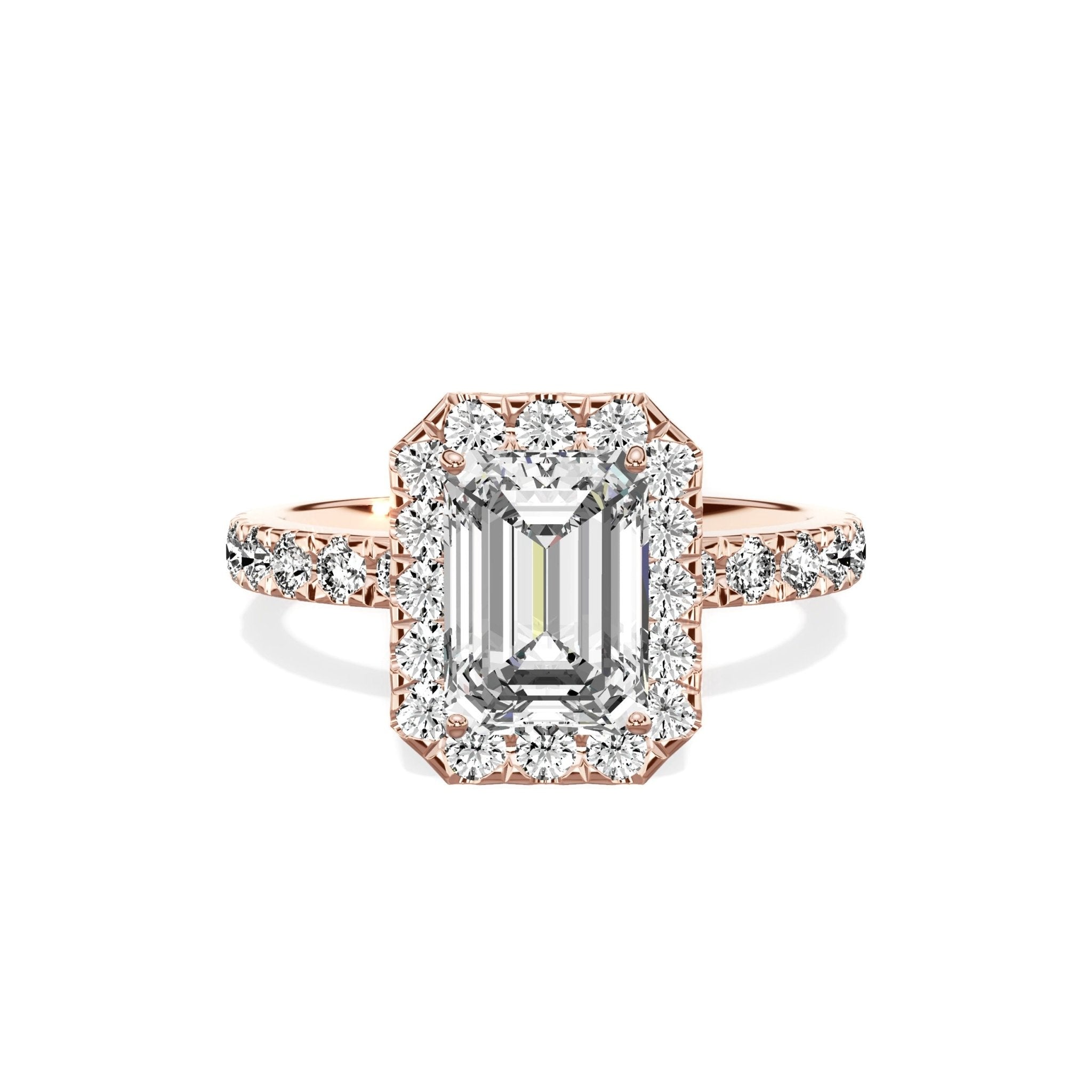 Romantic Halo Engagement Ring - The Better Diamonds