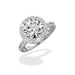 Romantic Halo Engagement Ring - The Better Diamonds