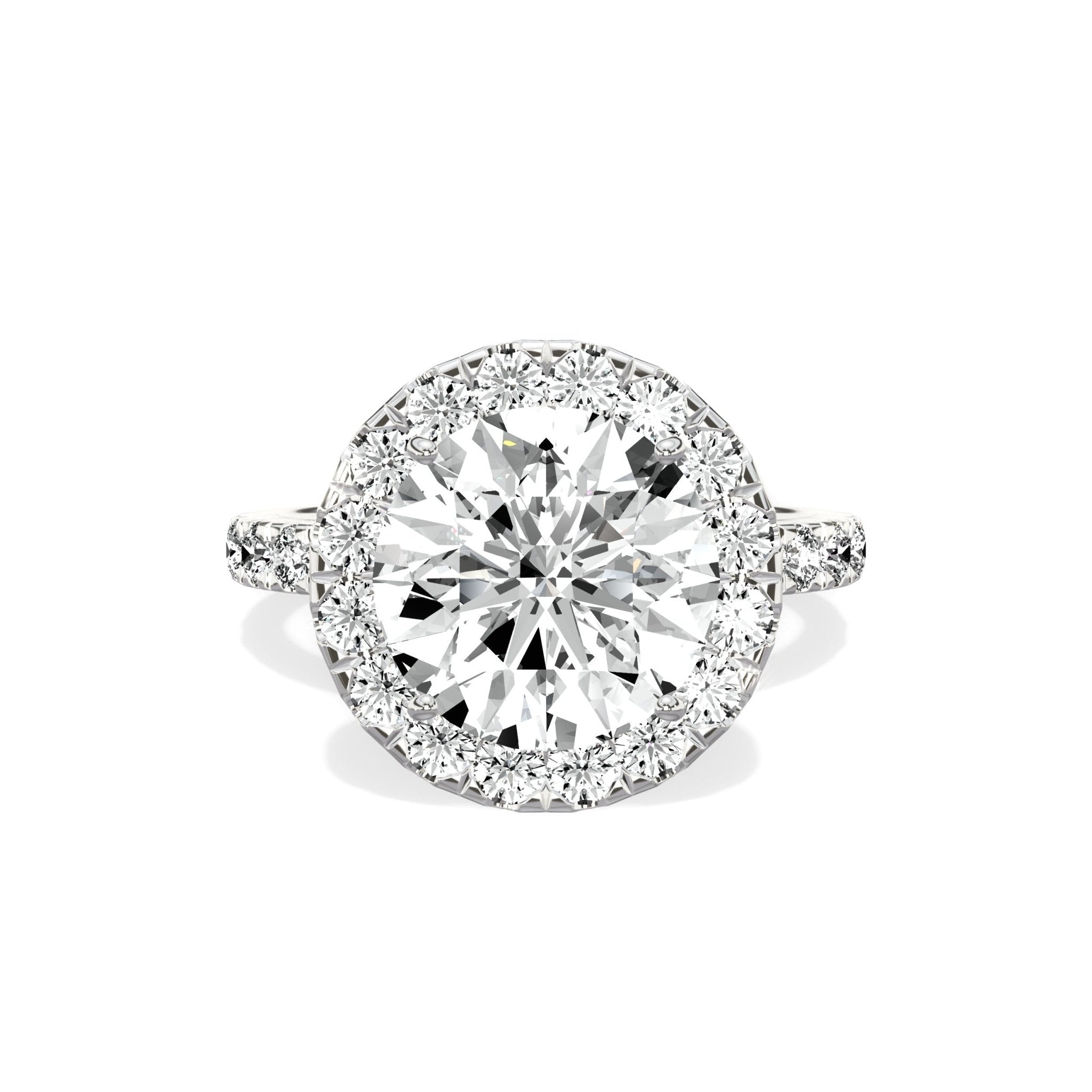 Romantic Halo Engagement Ring - The Better Diamonds