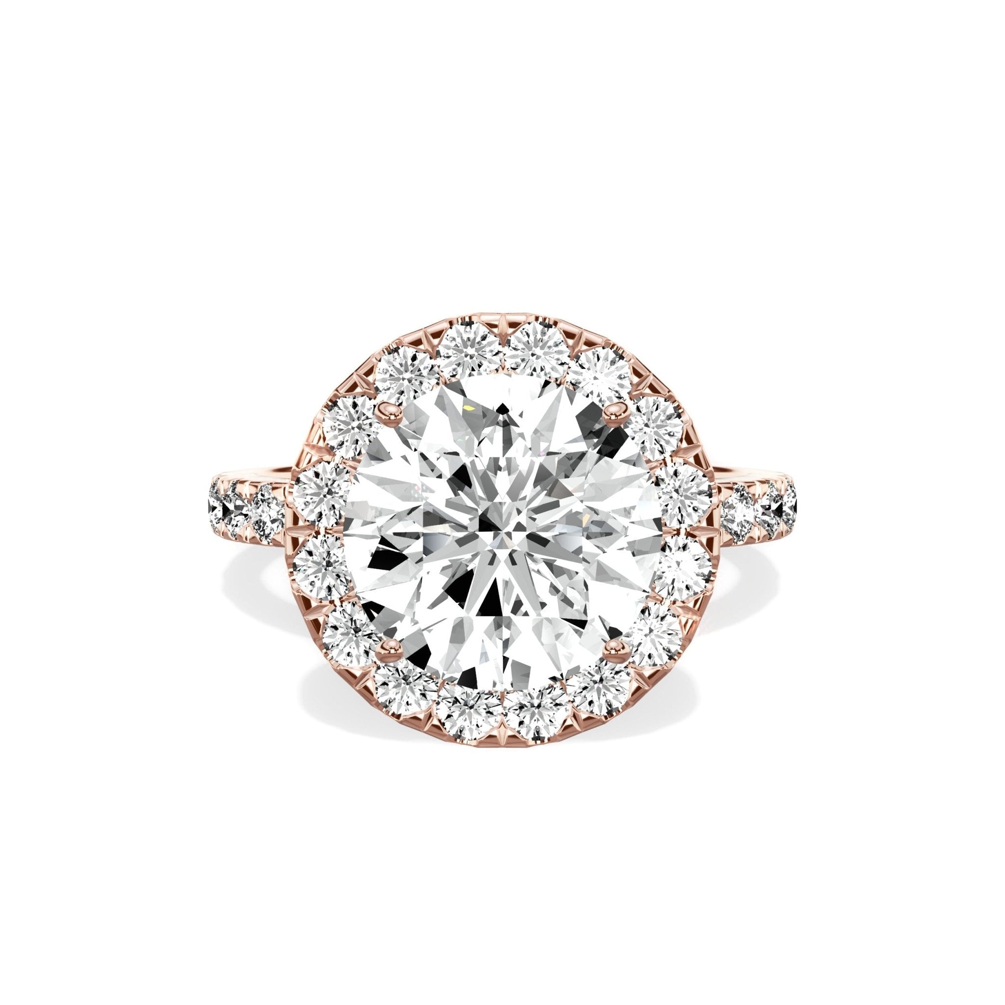Romantic Halo Engagement Ring - The Better Diamonds
