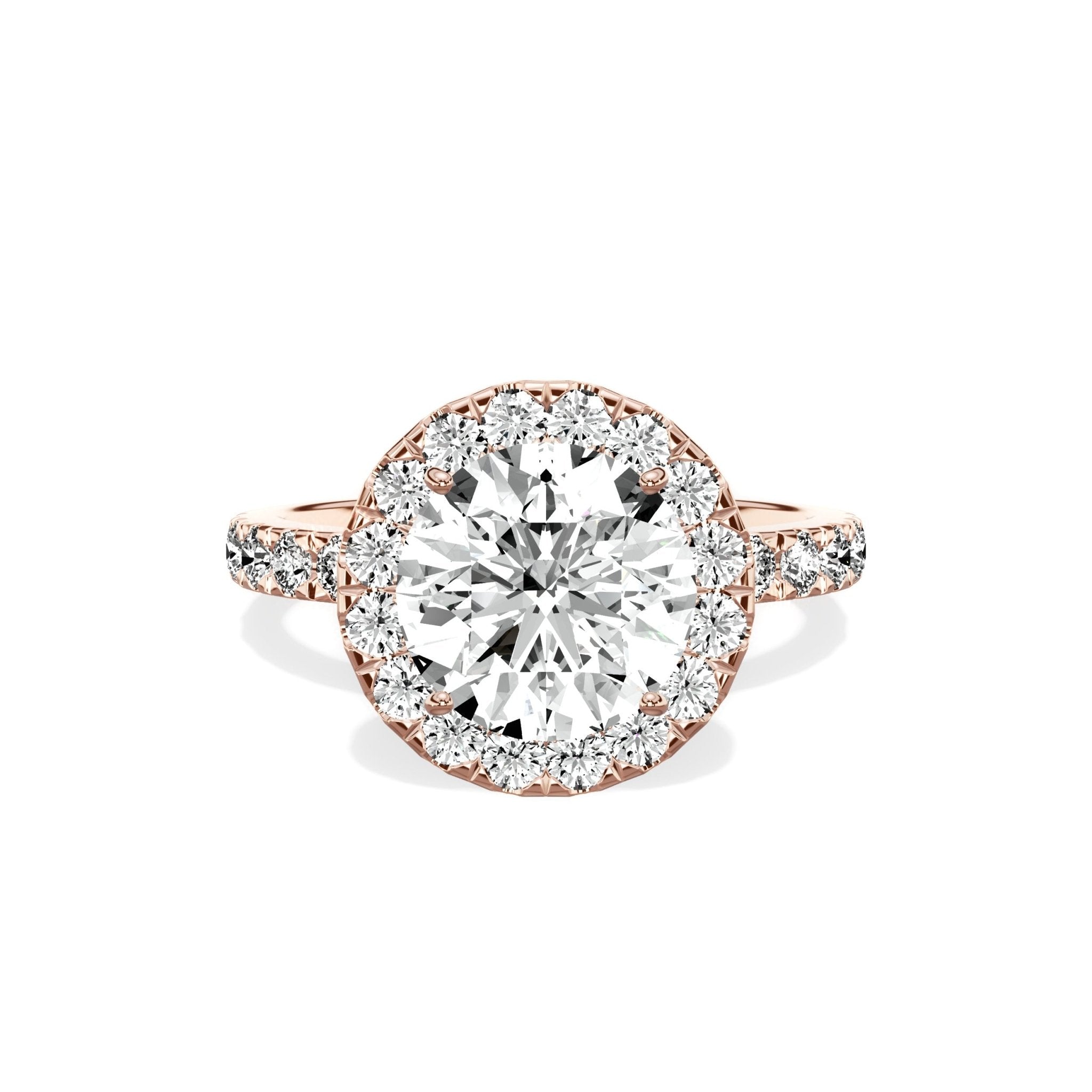 Romantic Halo Engagement Ring - The Better Diamonds