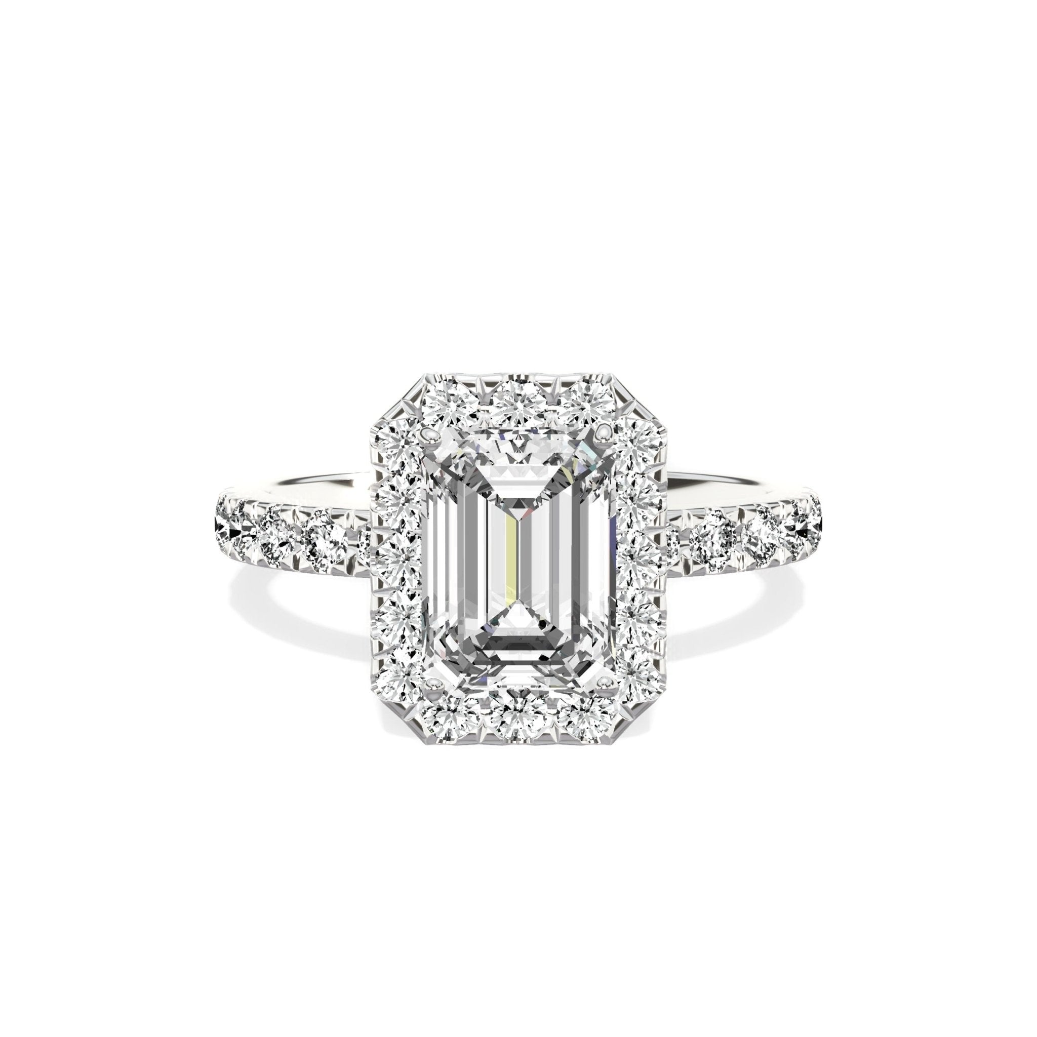 Romantic Halo Engagement Ring - The Better Diamonds