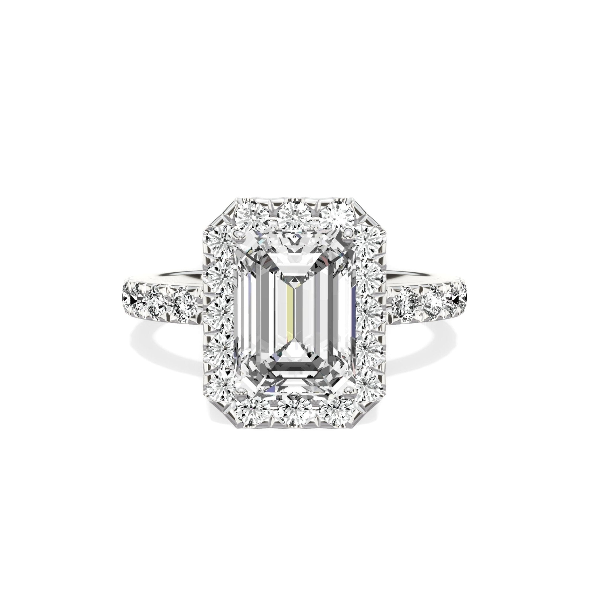 Romantic Halo Engagement Ring - The Better Diamonds