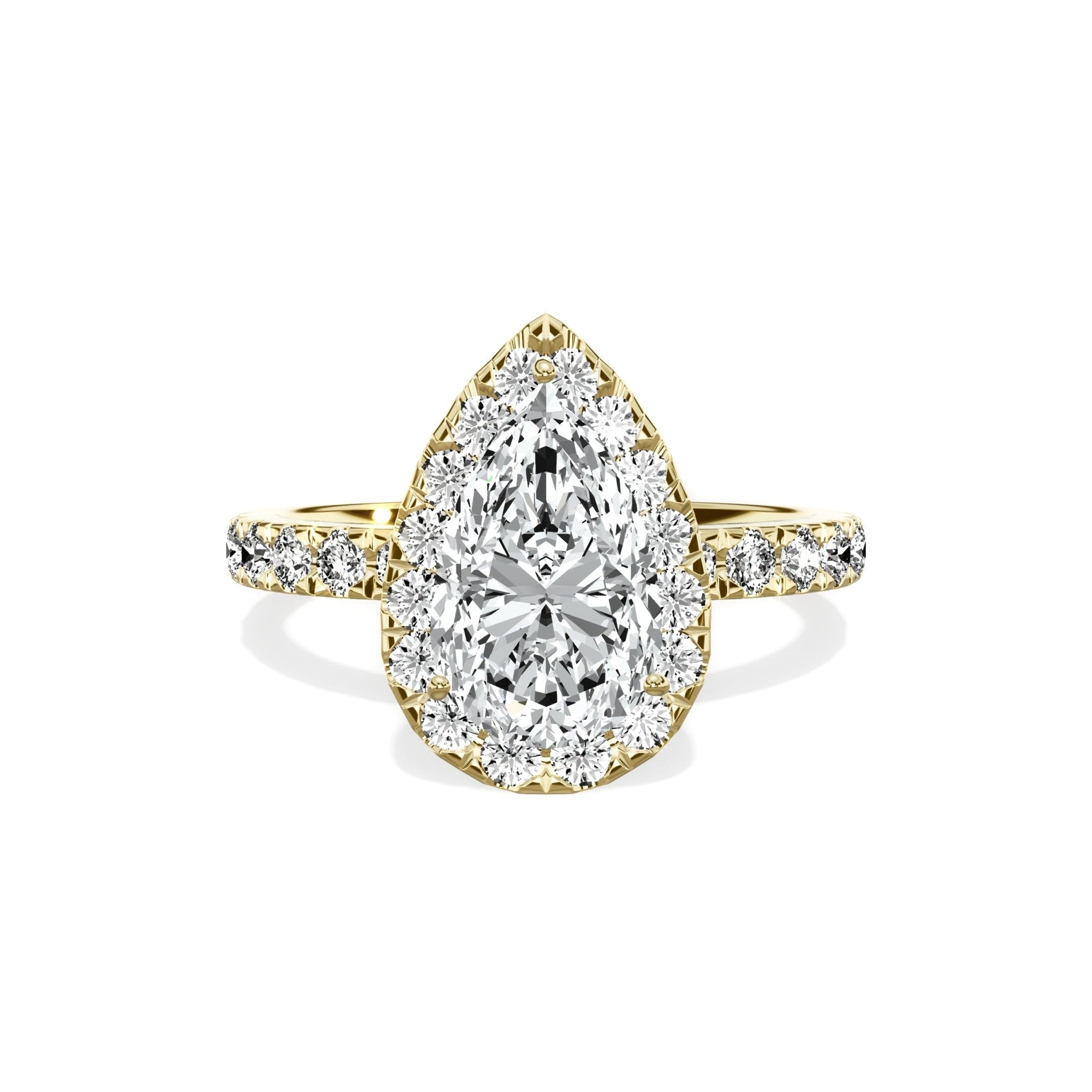Romantic Halo Engagement Ring - The Better Diamonds