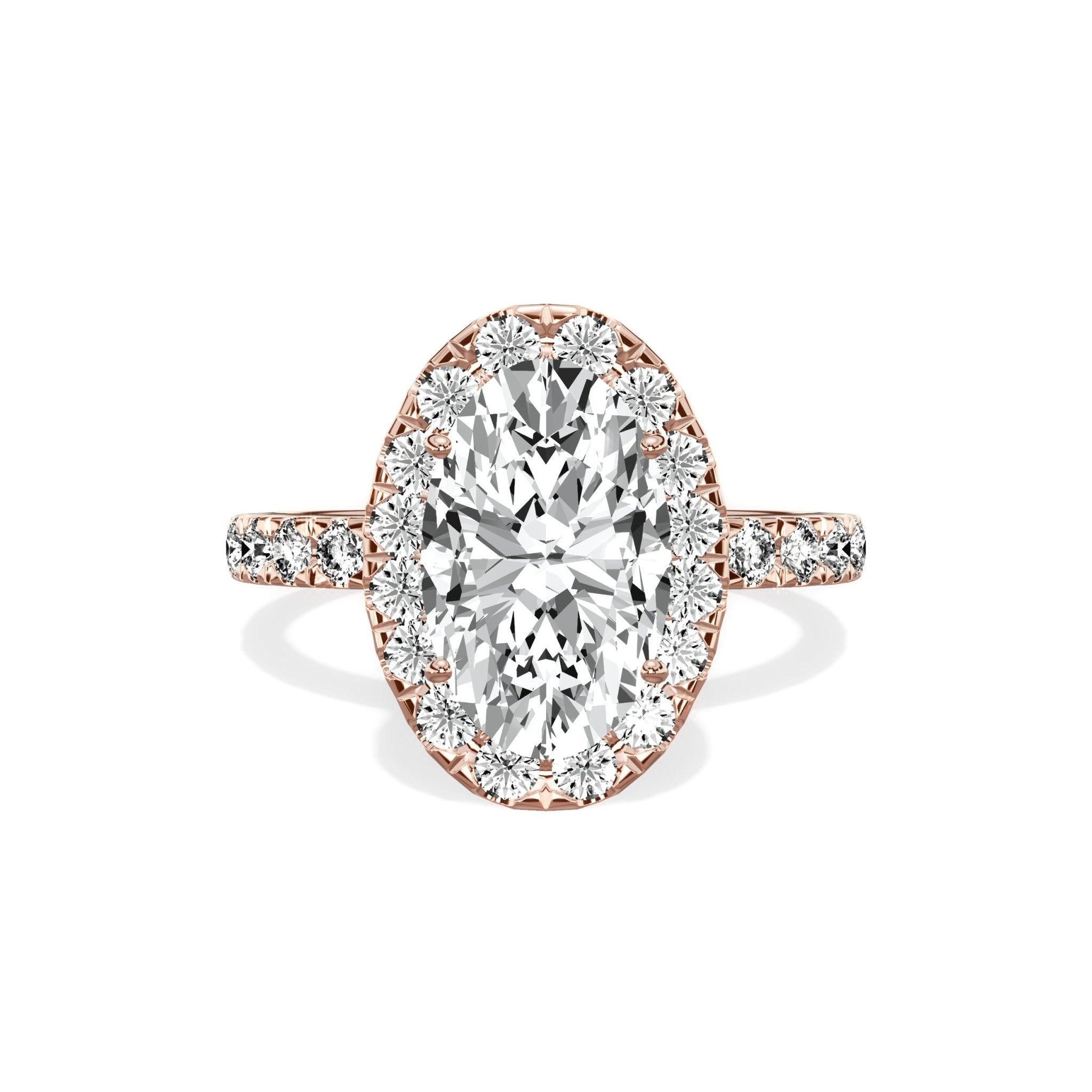 Romantic Halo Engagement Ring - The Better Diamonds