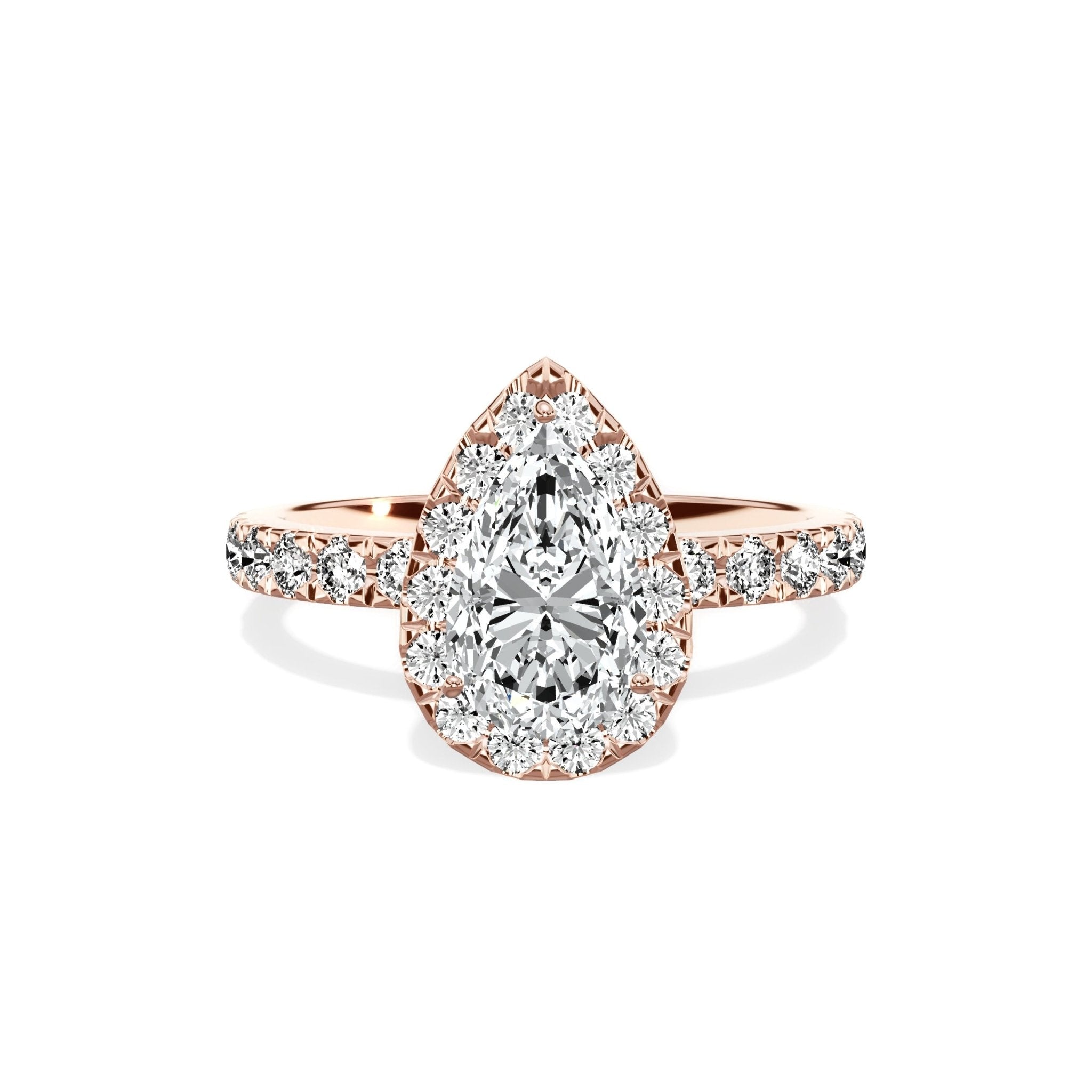 Romantic Halo Engagement Ring - The Better Diamonds