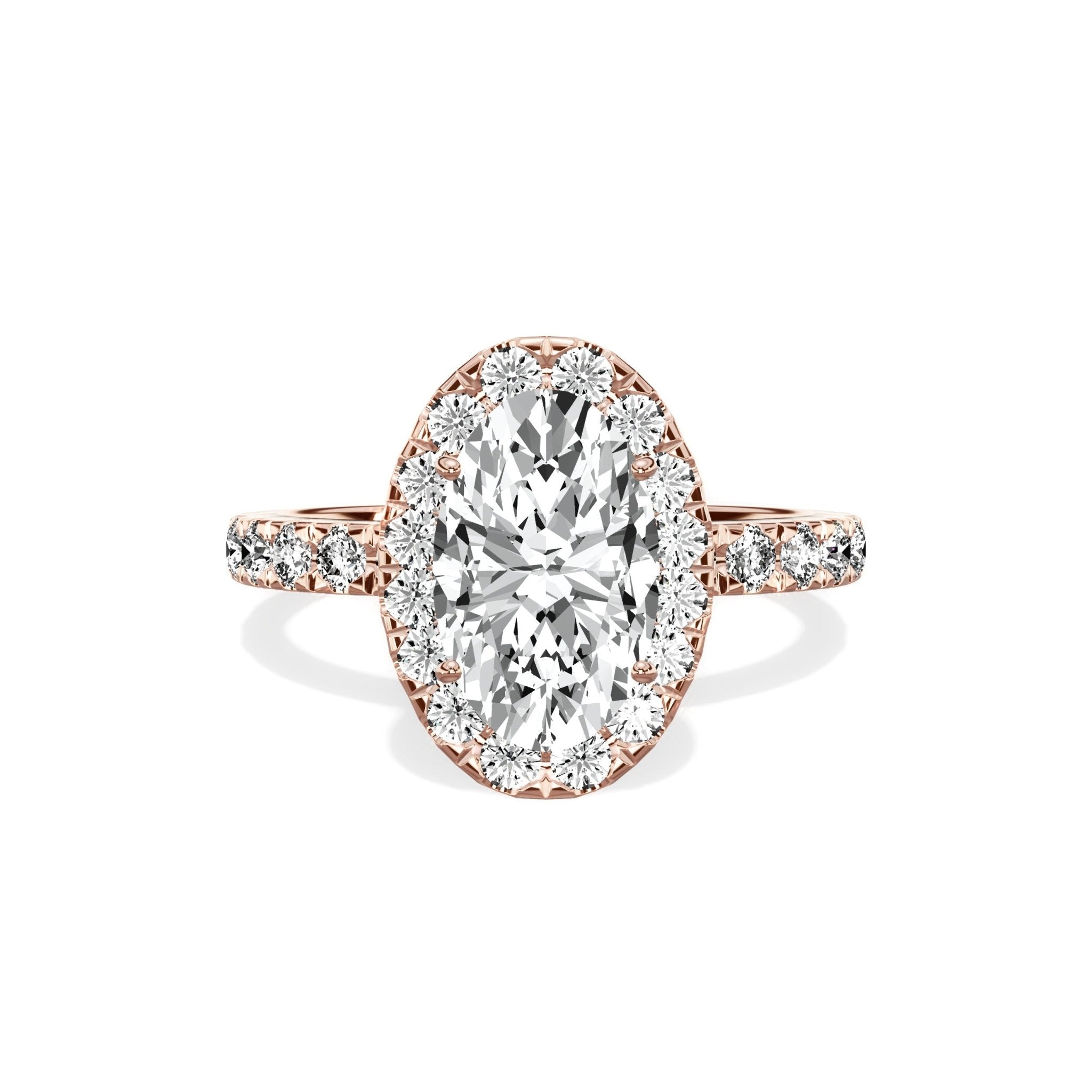 Romantic Halo Engagement Ring - The Better Diamonds