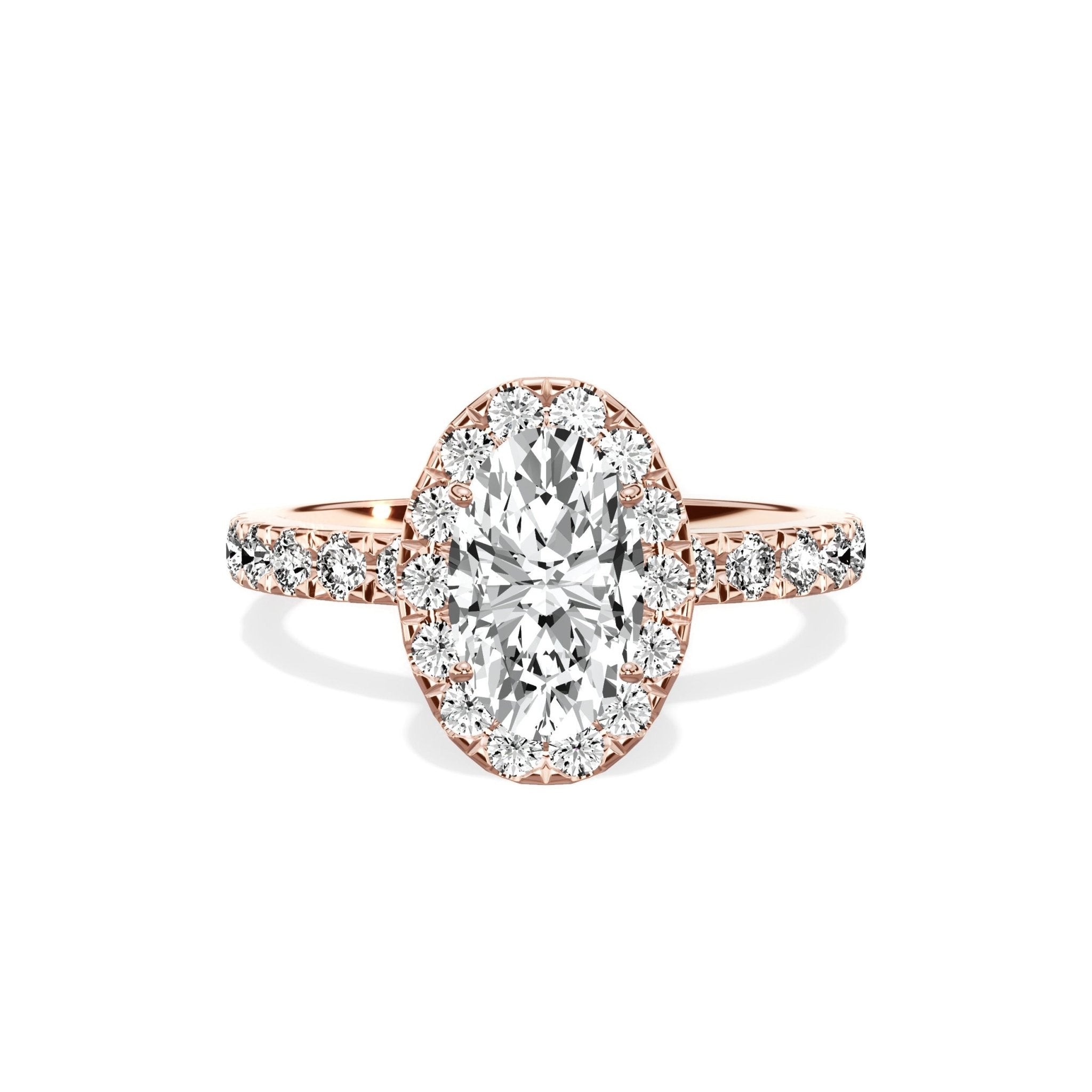 Romantic Halo Engagement Ring - The Better Diamonds