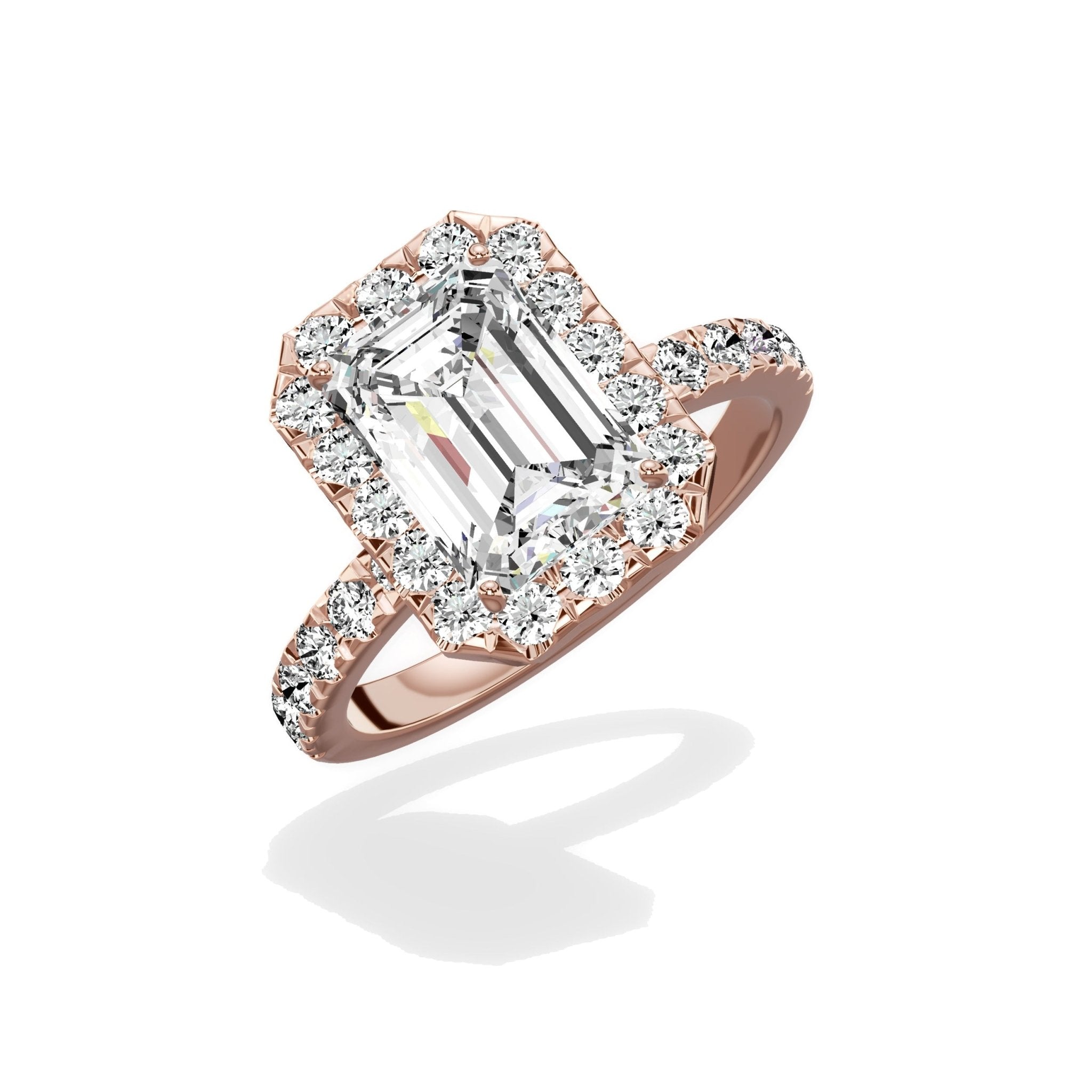 Romantic Halo Engagement Ring - The Better Diamonds