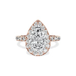 Romantic Halo Engagement Ring - The Better Diamonds