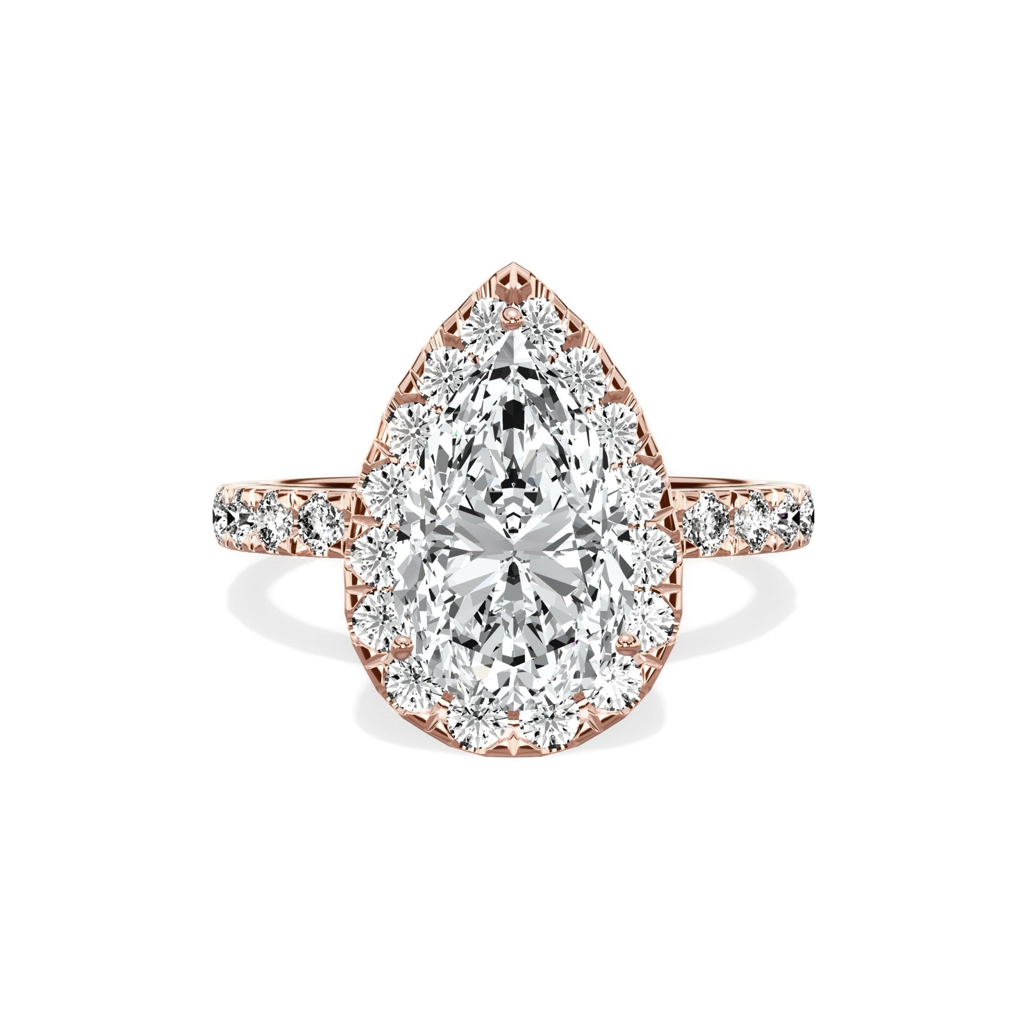 Romantic Halo Engagement Ring - The Better Diamonds