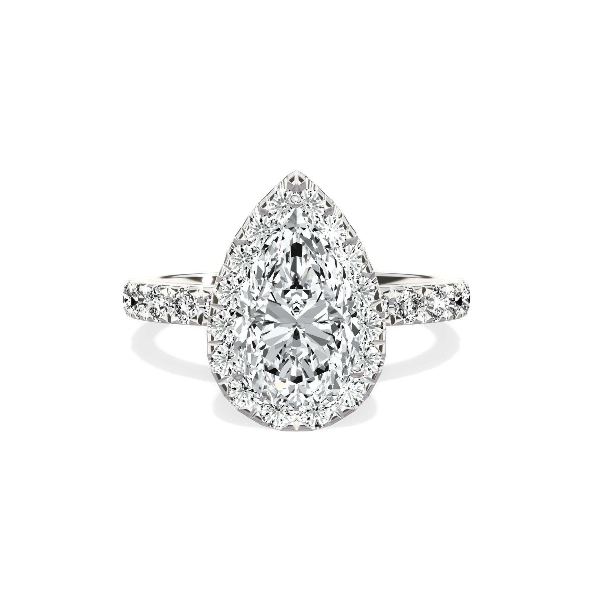 Romantic Halo Engagement Ring - The Better Diamonds