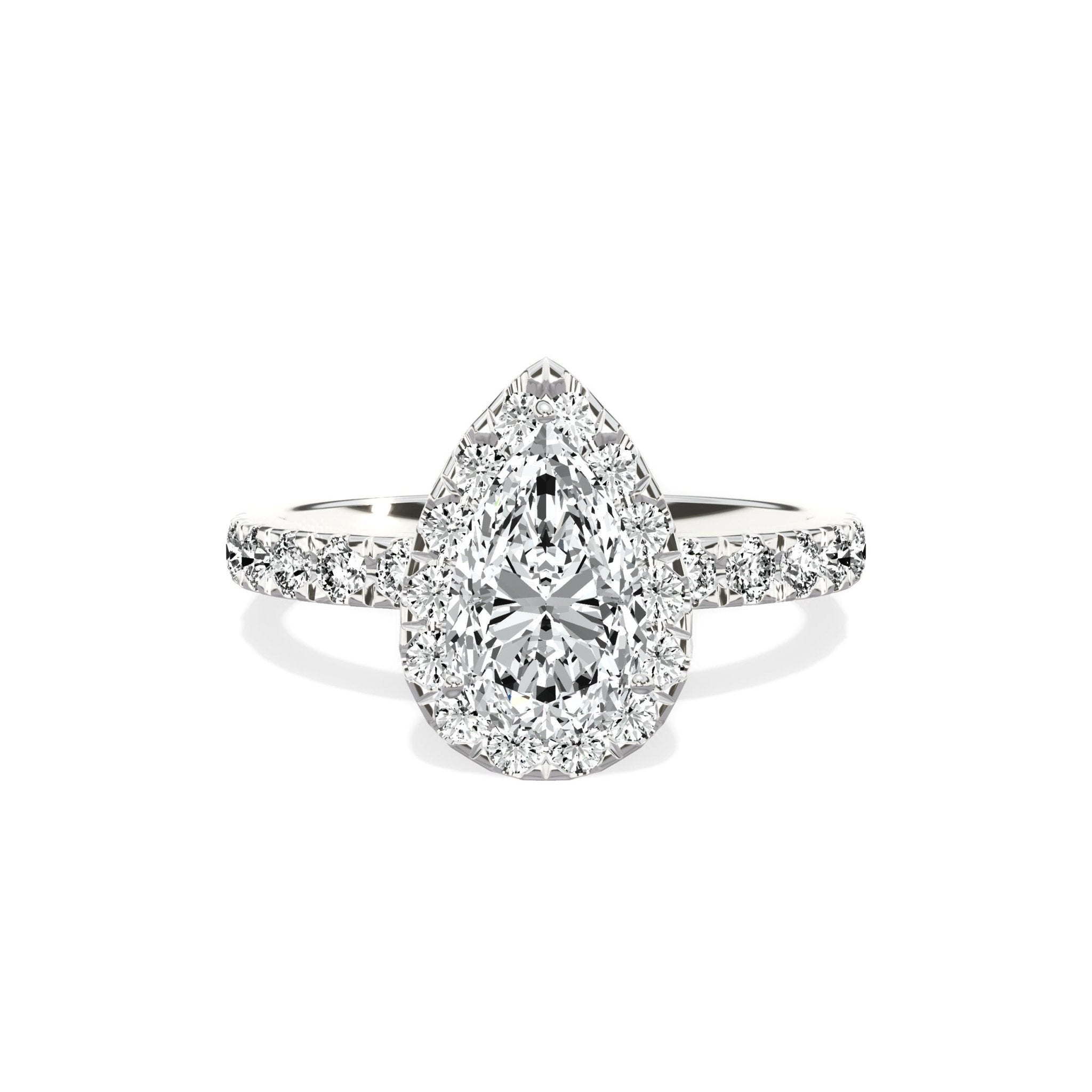 Romantic Halo Engagement Ring - The Better Diamonds