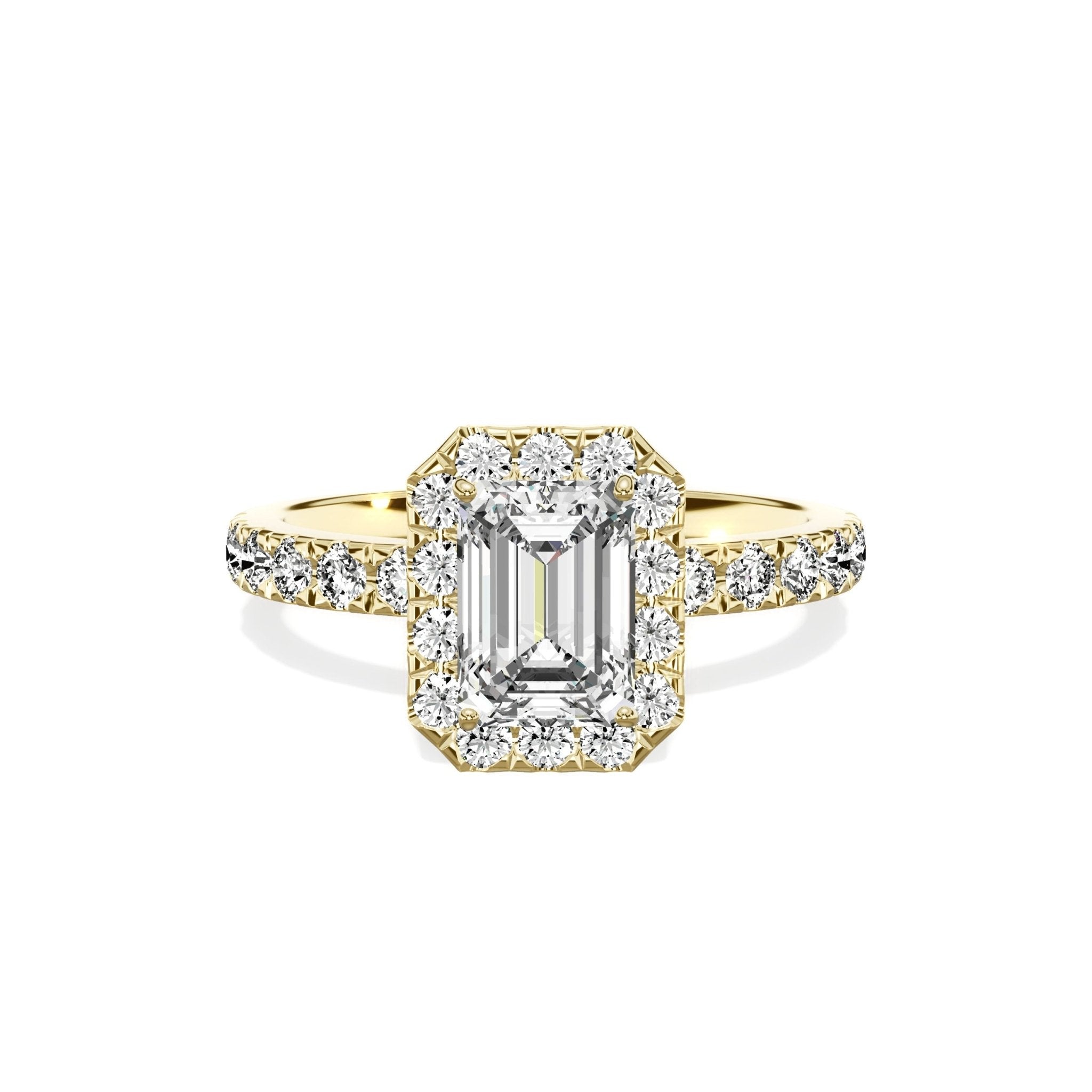 Romantic Halo Engagement Ring - The Better Diamonds