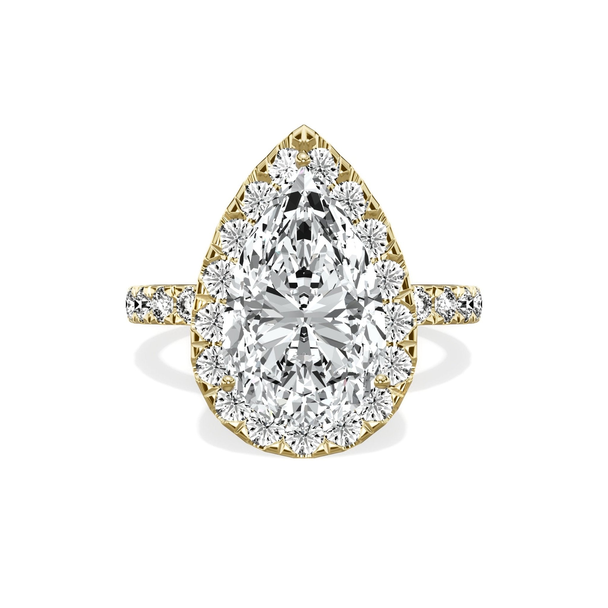 Romantic Halo Engagement Ring - The Better Diamonds