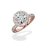Romantic Halo Engagement Ring - The Better Diamonds