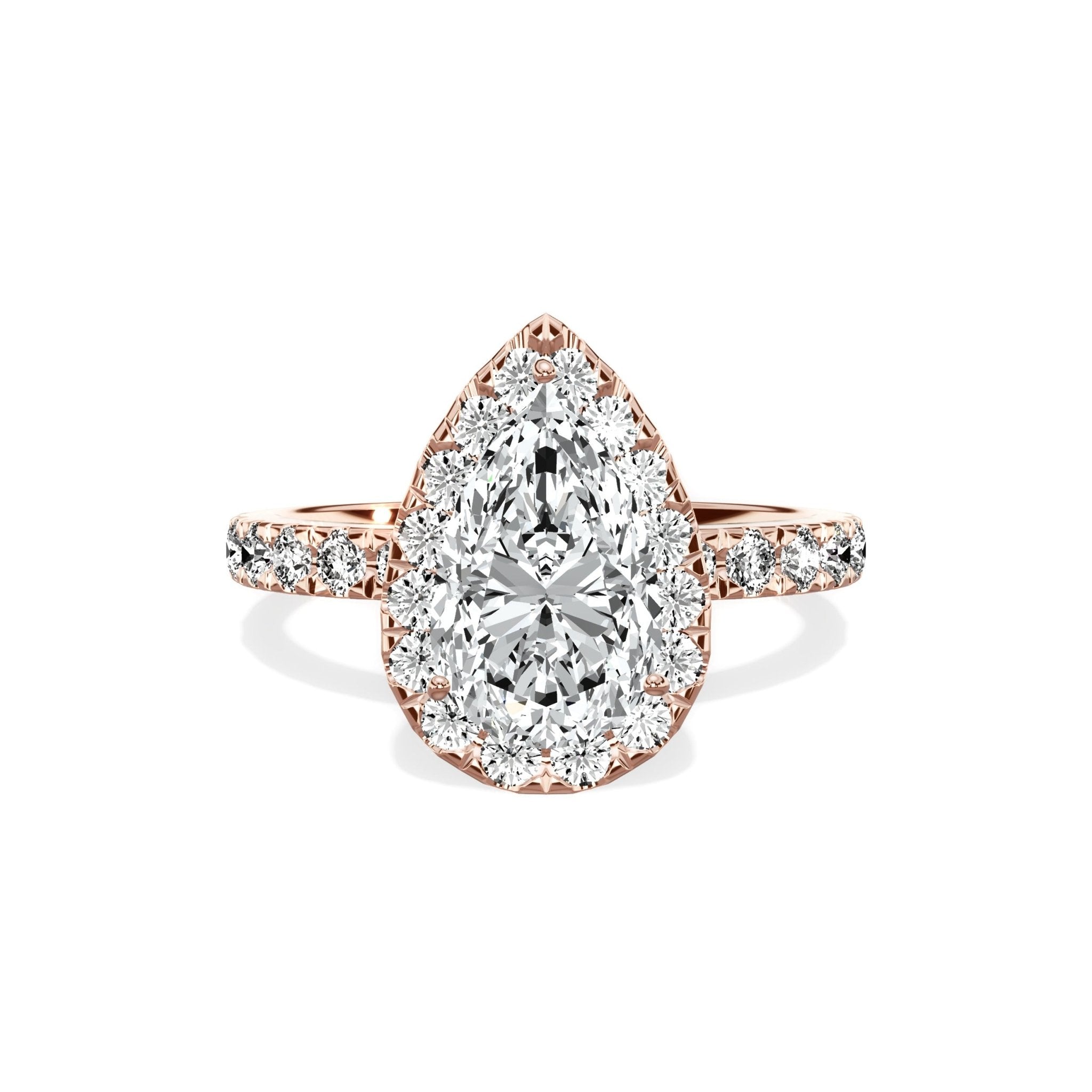 Romantic Halo Engagement Ring - The Better Diamonds