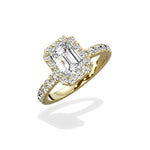 Romantic Halo Engagement Ring - The Better Diamonds