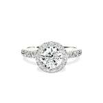 Romantic Halo Engagement Ring - The Better Diamonds