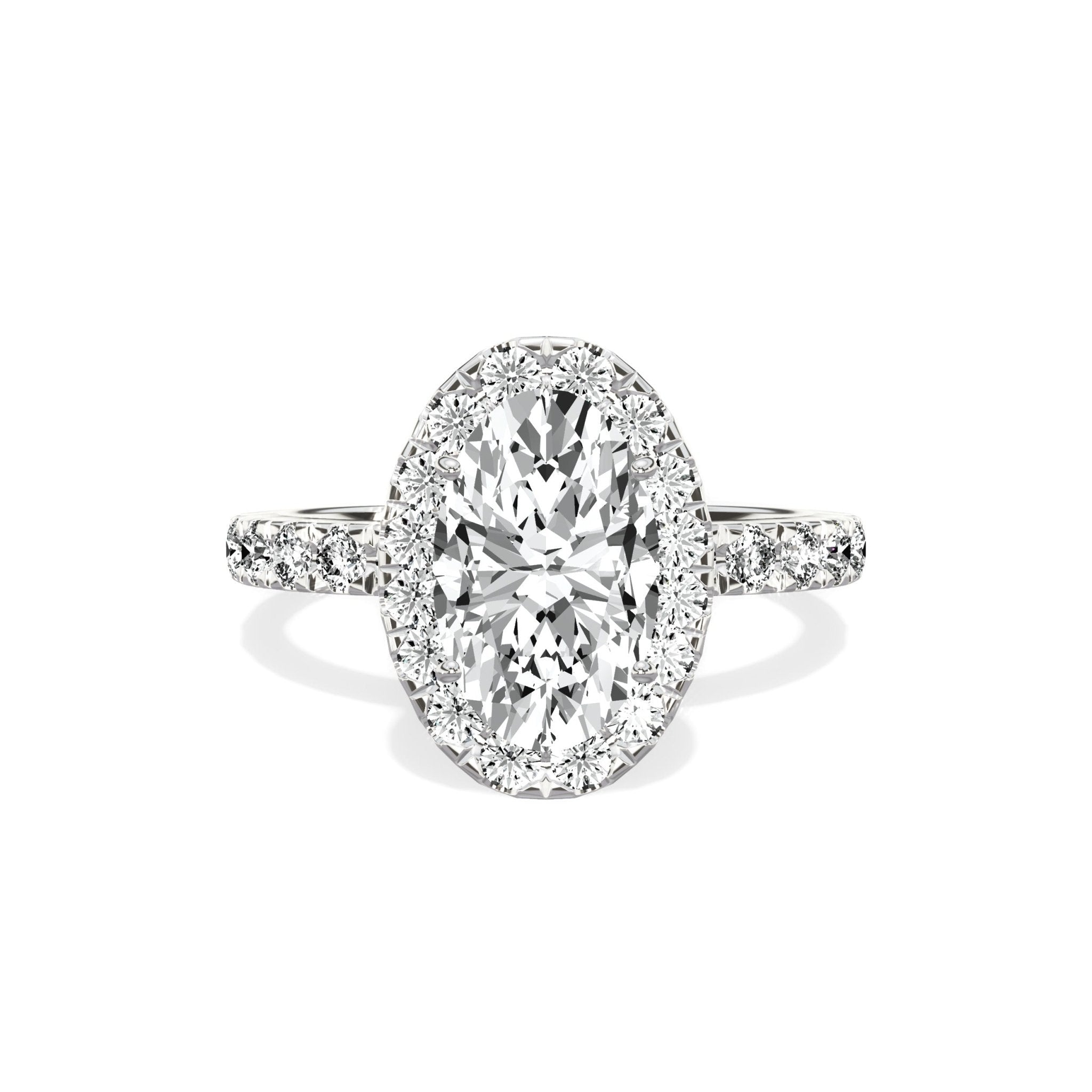 Romantic Halo Engagement Ring - The Better Diamonds