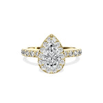 Romantic Halo Engagement Ring - The Better Diamonds