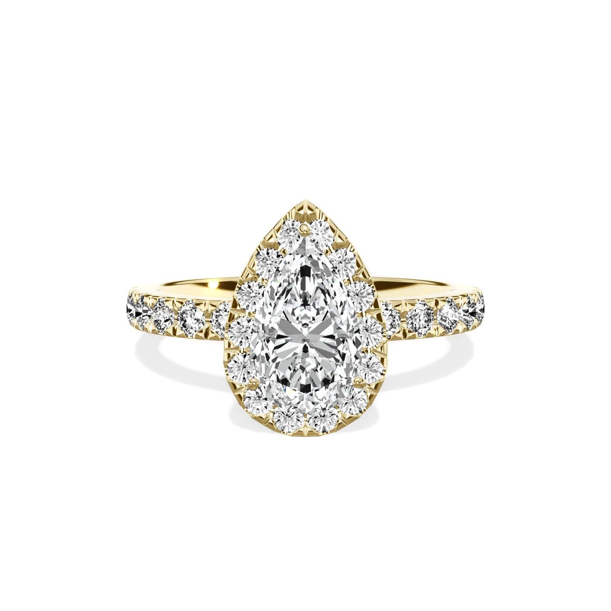 Romantic Halo Engagement Ring - The Better Diamonds