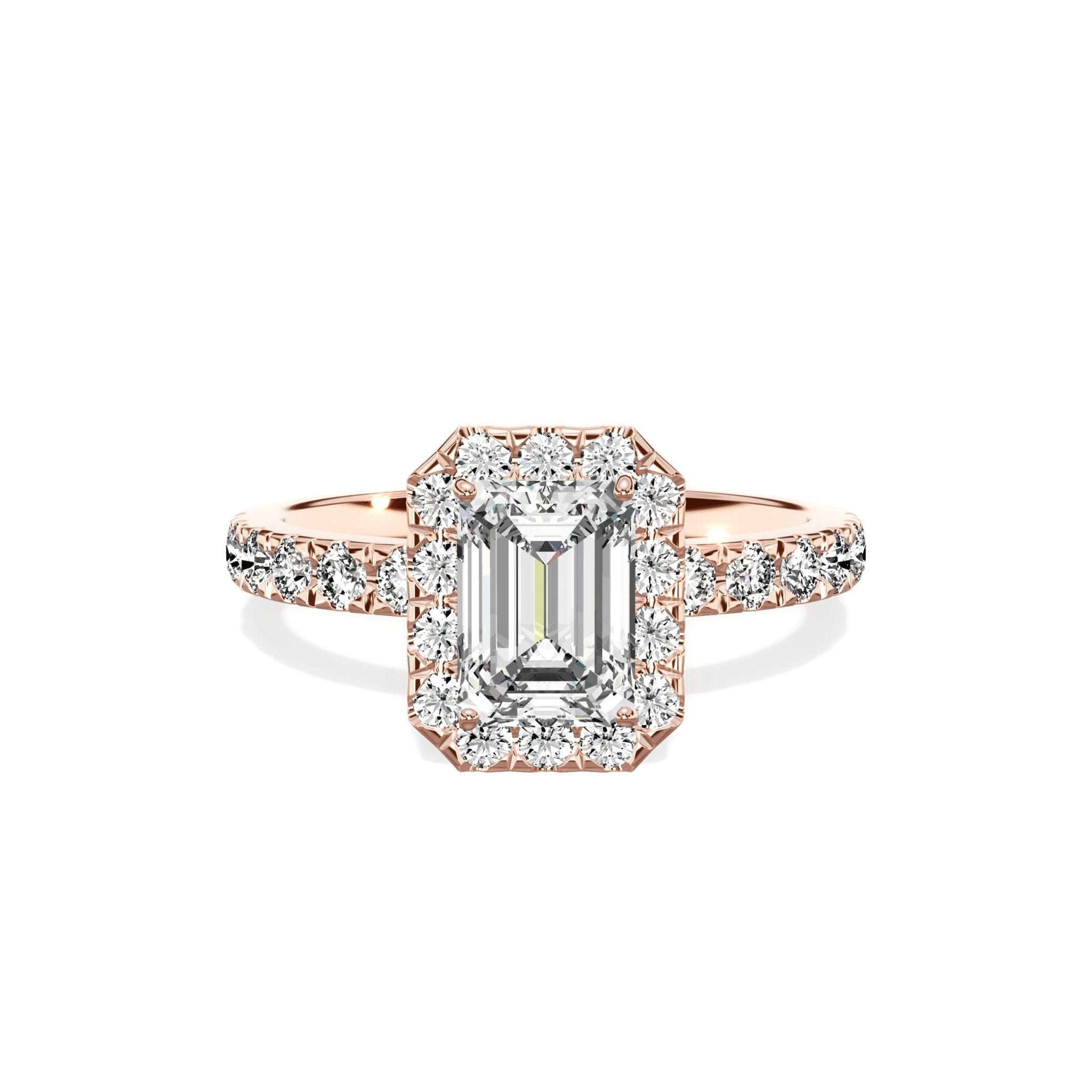 Romantic Halo Engagement Ring - The Better Diamonds