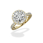 Romantic Halo Engagement Ring - The Better Diamonds